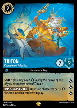 158/204 Triton - Champion of Atlantica Disney Lorcana Ursula’s Return Legendary