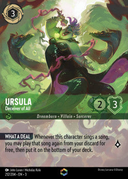 212/204 Ursula - Deceiver of All Disney Lorcana into the inklands Enchanted