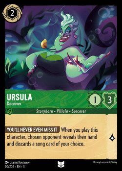 090/204 Ursula - Deceiver Uncommon Disney Lorcana into the inklands