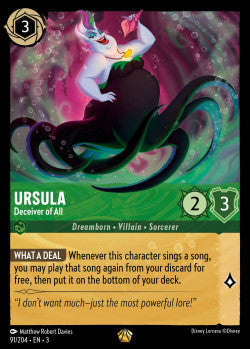 091/204 Ursula - Deceiver of All Legendary Disney Lorcana into the inklands