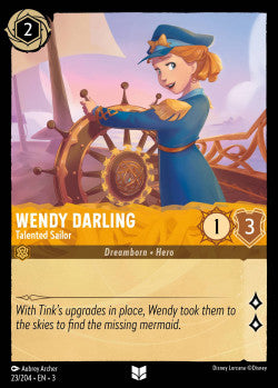 023/204 Wendy Darling - Talented Sailor Disney Lorcana into the inklands Uncommon