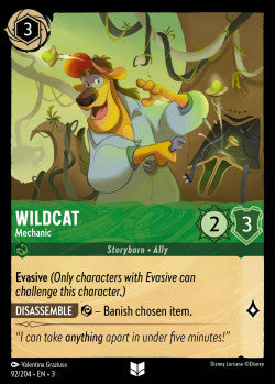 092/204 Wildcat - Mechanic Uncommon Disney Lorcana into the inklands