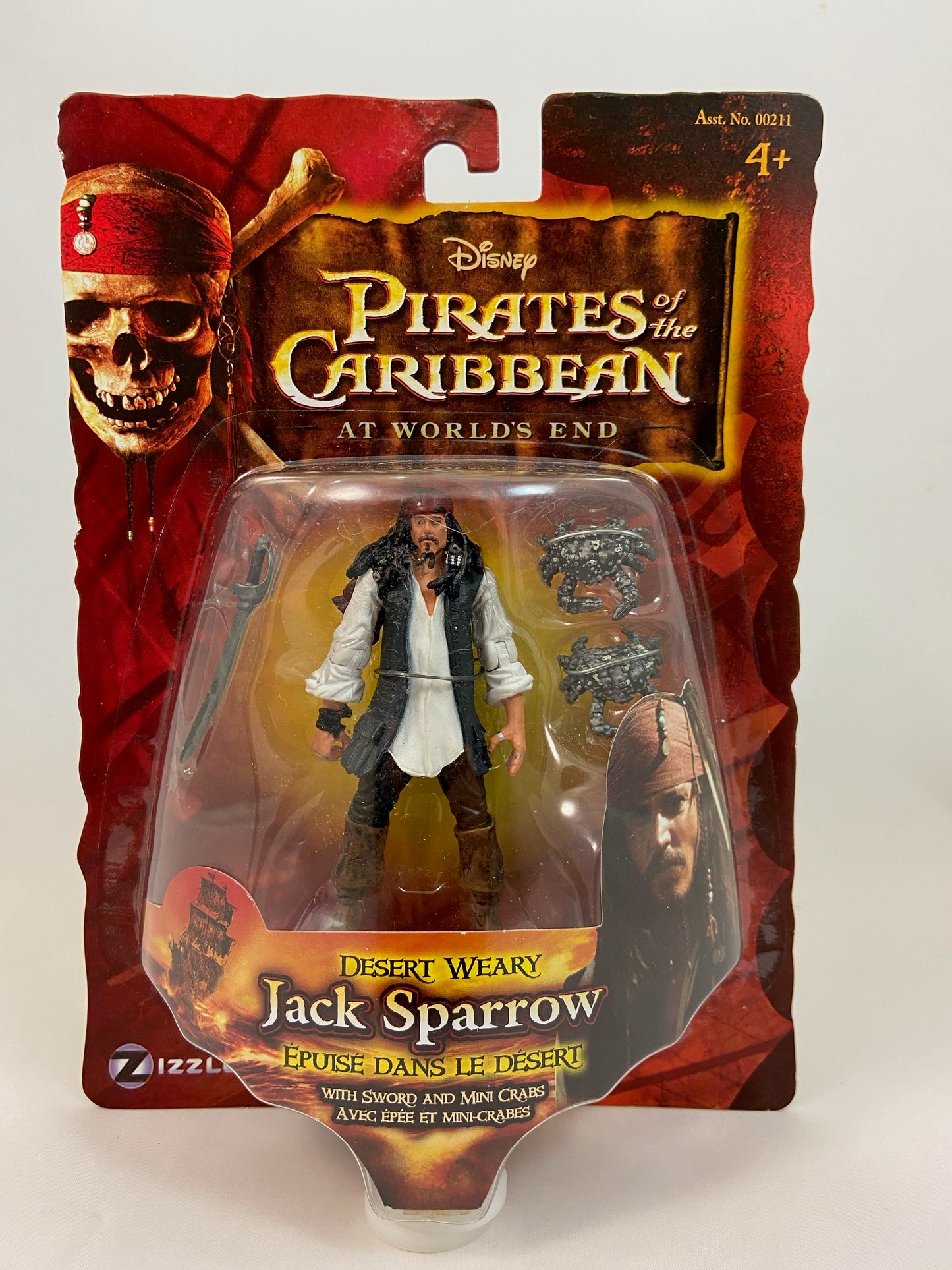 Zizzle PIRATES OF THE CARIBBEAN: Desert Weary Jack Sparrow PIRATES OF THE CARIBBEAN: Desert Weary Jack Sparrow MOC - Action Figure