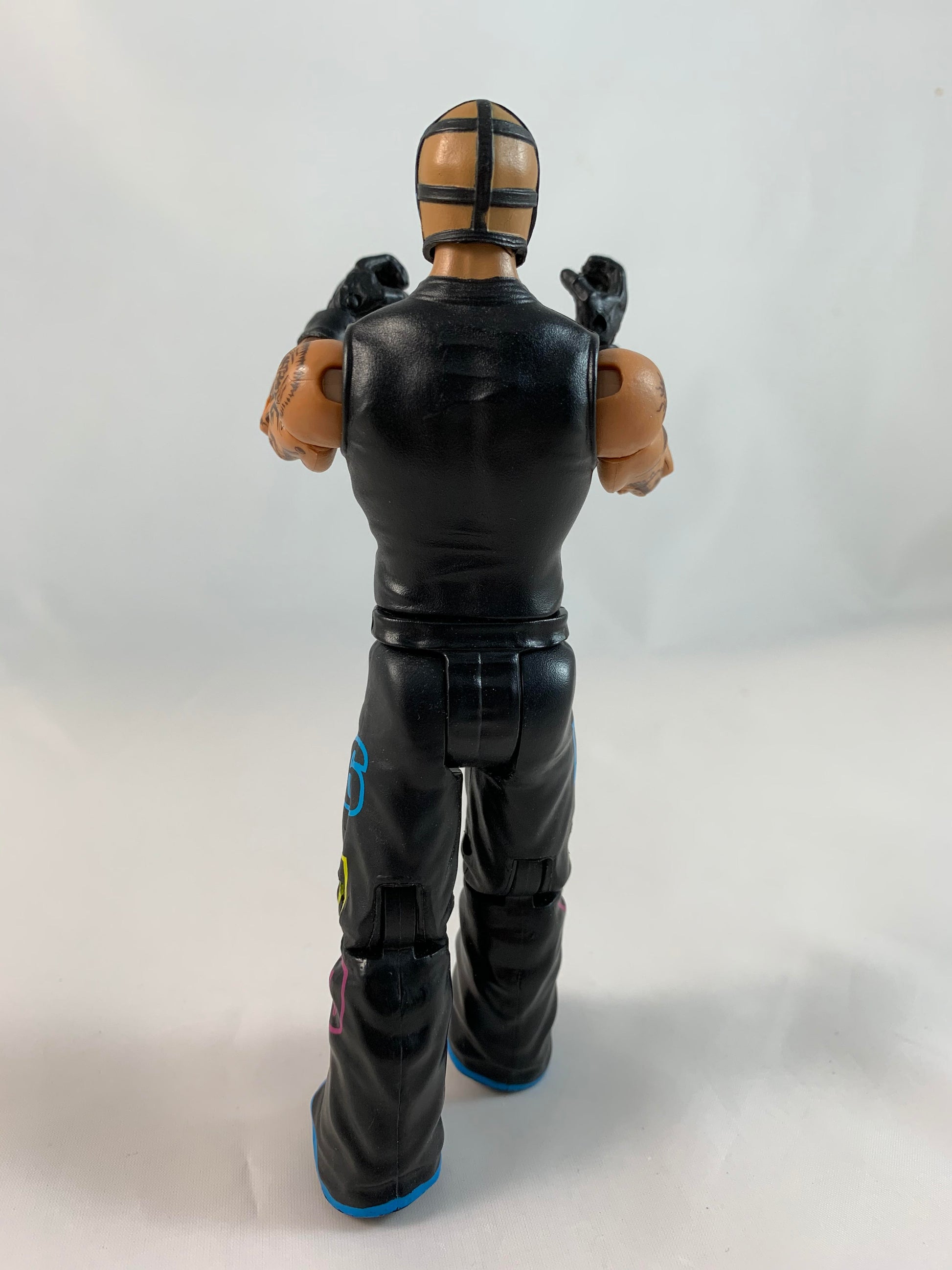 2011 Rey Mysterio WWE WRESTLING Action Figure 619 Black Outfit and Mask Mattel - Loose Action Figure
