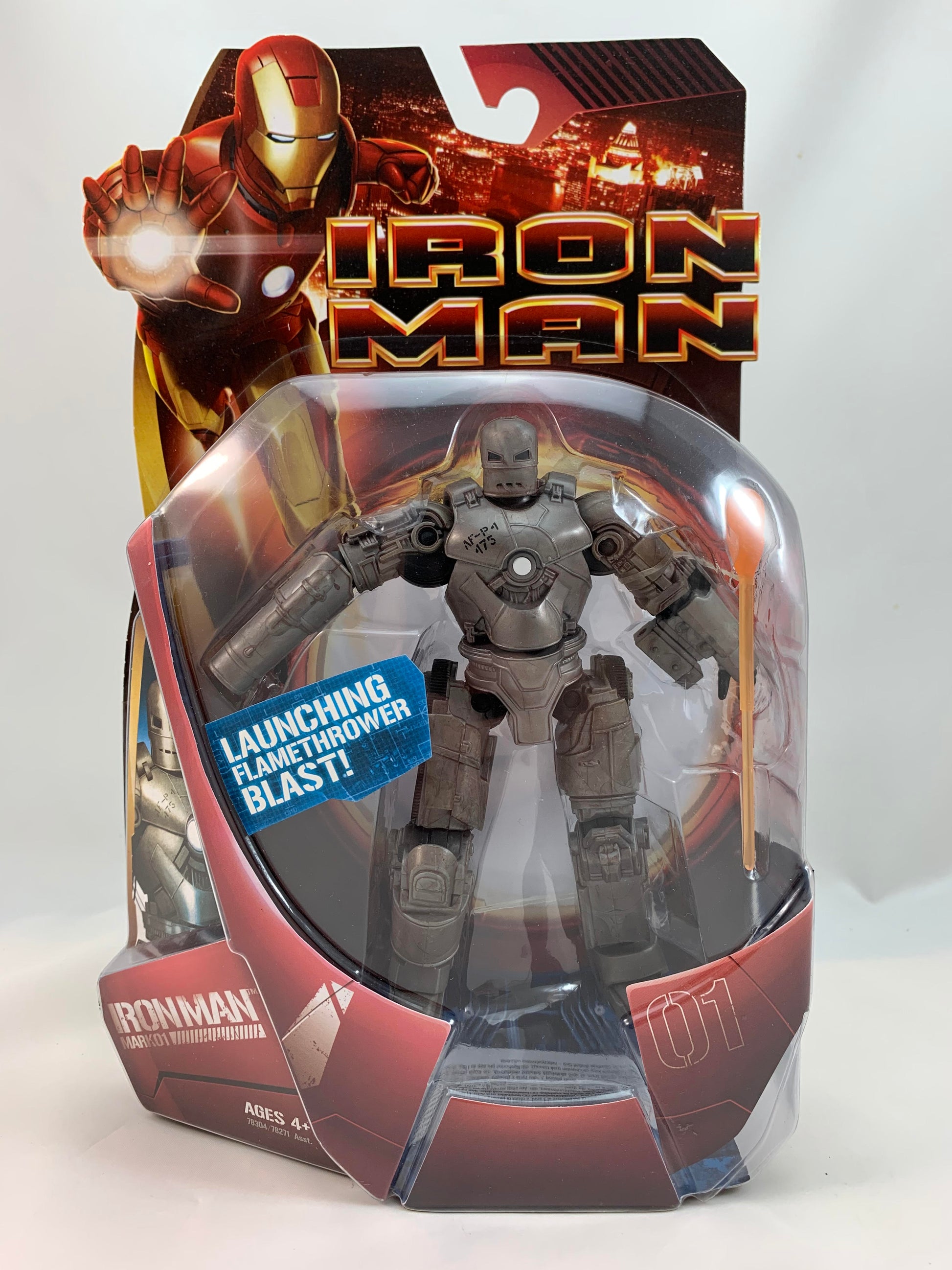 2008 Hasbro Iron Man the Movie Iron Man Mark 01 MOC - Action Figure