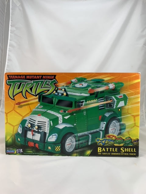 Playmates 2002 Teenage Mutant Ninja Turtles TMNT Battle Shell Armored Truck with original box - Vehicle