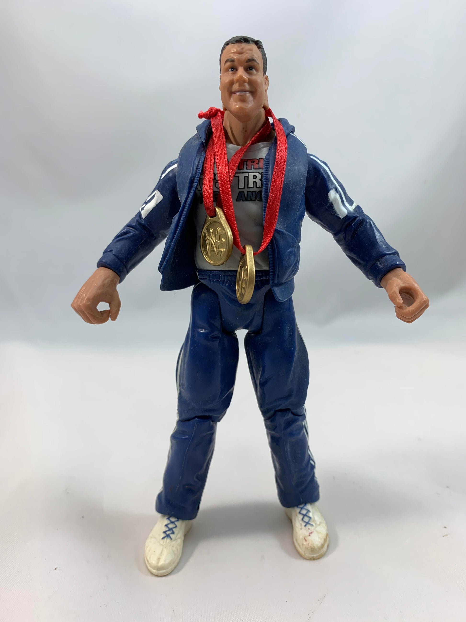 Jakks Pacific TNA Kurt Angle 2000 Series with tracksuit and medals - Loose