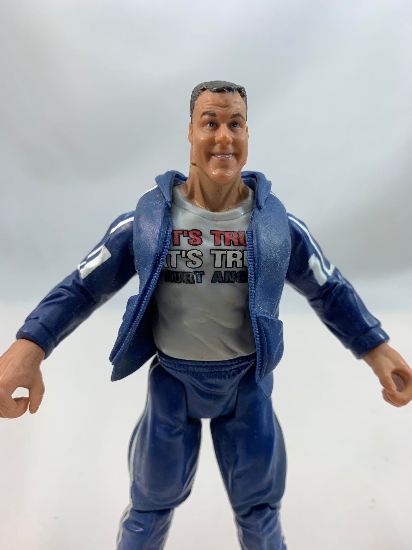 Jakks Pacific TNA Kurt Angle 2000 Series with tracksuit and medals - Loose