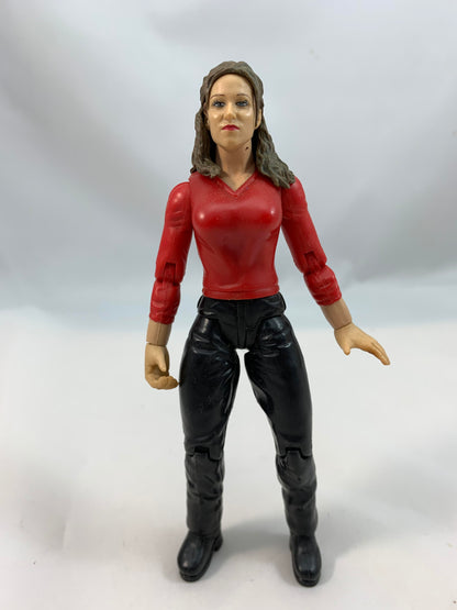 Jakks Pacific WWE Diva Womencc 2000 Stephanie McMahon Helmsley Red Vest- Slight damage to the neck. - Loose