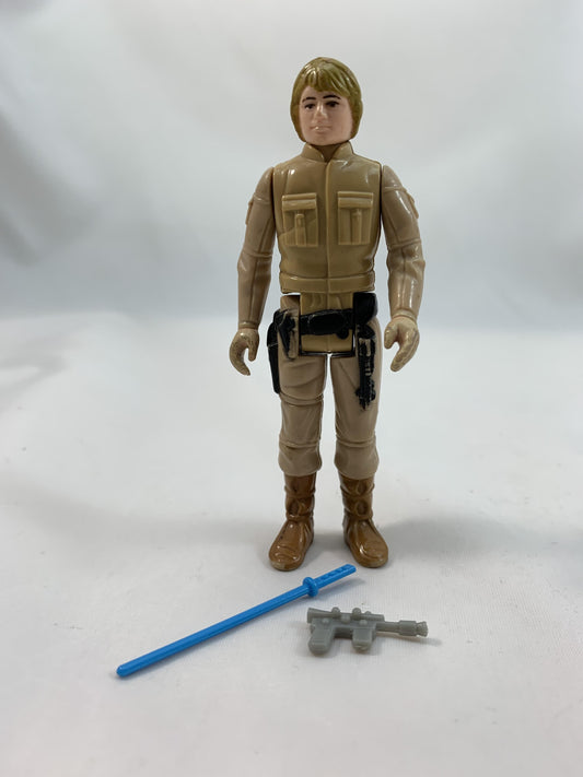 Vintage Star Wars Luke Skywalker Bespin Figure Brown Hair Variant No COO Complete Repro Weapons - Loose