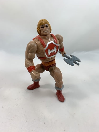Mattel Vintage Masters of the Universe MOTU THUNDER PUNCH HE-MAN Complete with Battle Axe & Blue Sword 1985 - Loose