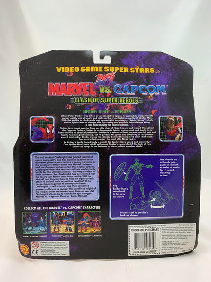 Toy Biz MIB Marvel Vs Capcom Spider-Man Vs Strider 1999 - MIB