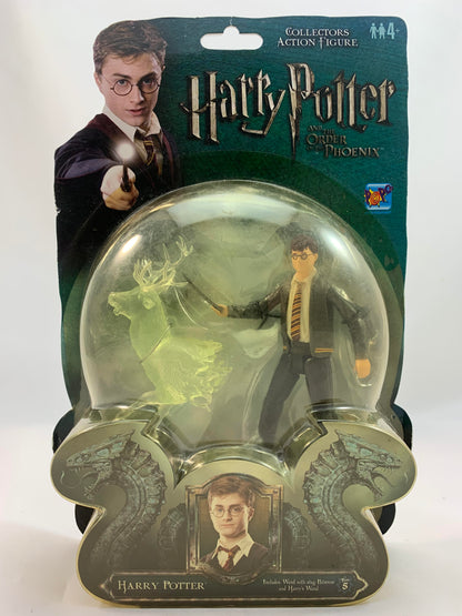 Popco Entertainment Harry Potter and the Order of the Phoenix Action Figure Harry with Stag Patronus and wand 2007 - MOC