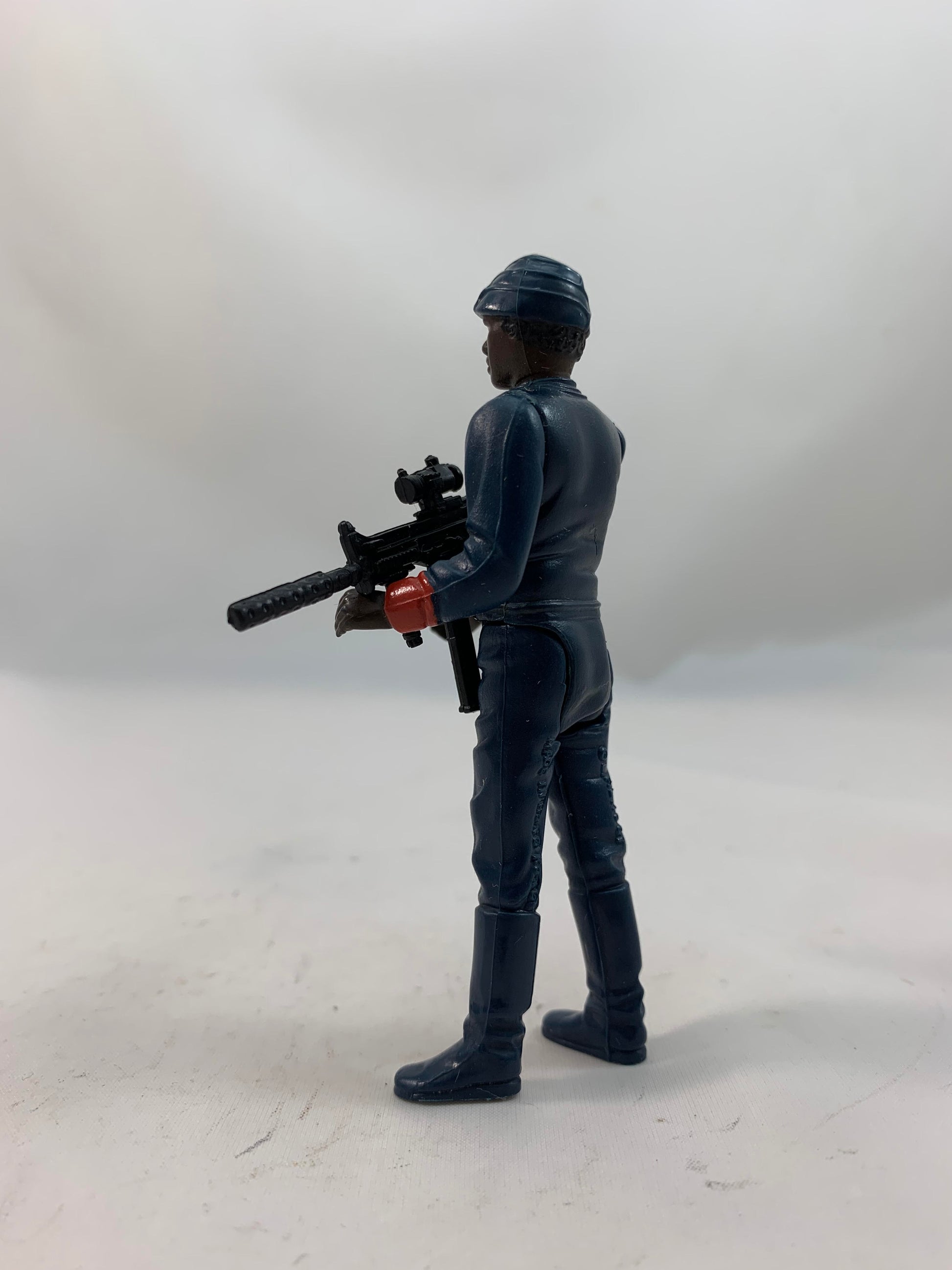 Kenner Vintage Star Wars TESB: The Empire Strikes Back Bespin Security Guard (Black) with Blaster Rifle COO 1981 LFL Hong Kong - Loose