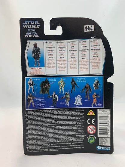 Kenner Hasbro Red Card Tri Logo Star Wars Power Of The Force 2 Han Solo (Hoth Gear) 1995 - MOC