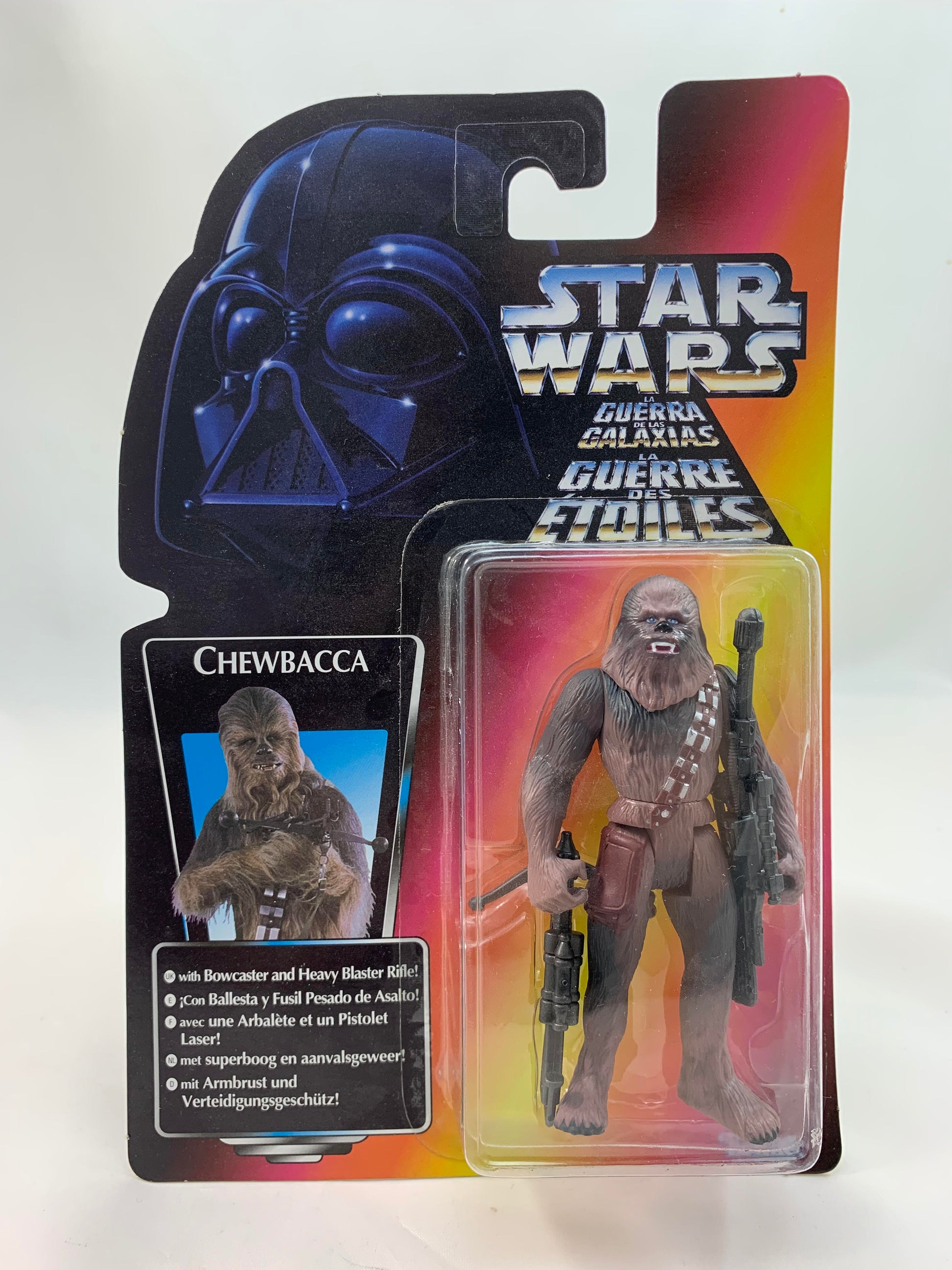 Kenner Hasbro Red Card Tri Logo Star Wars Power Of The Force 2 Chewbacca 1995 - MOC