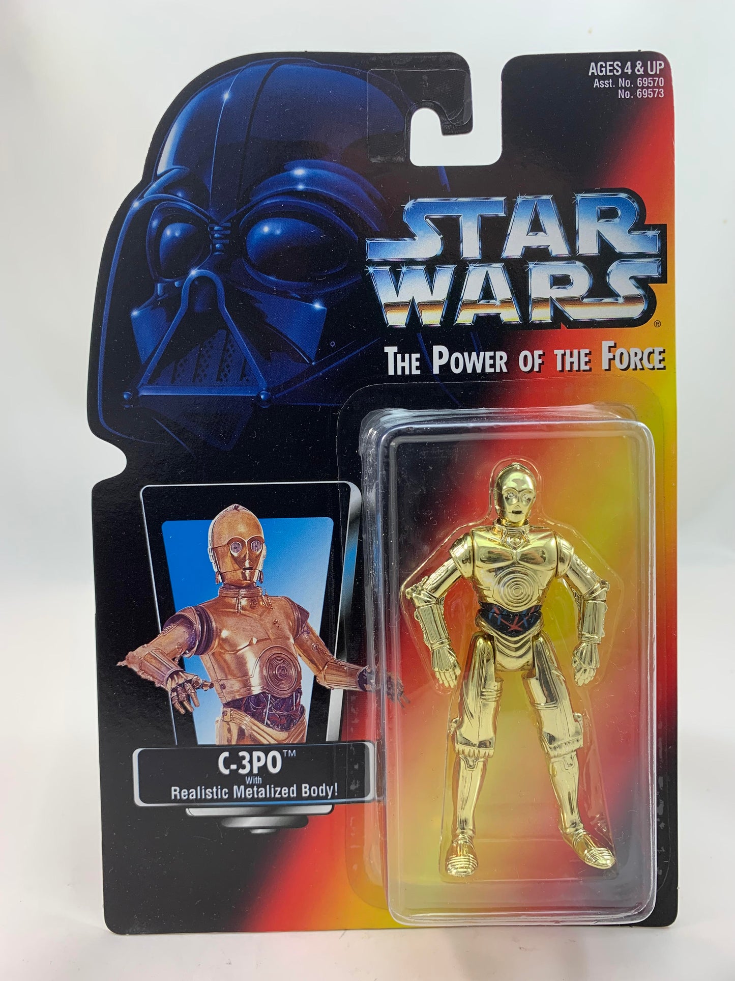 Kenner Hasbro Red Card Star Wars Power Of The Force 2 C3PO 1995 - MOC