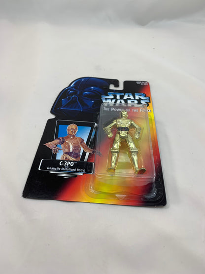 Kenner Hasbro Red Card Star Wars Power Of The Force 2 C3PO 1995 - MOC