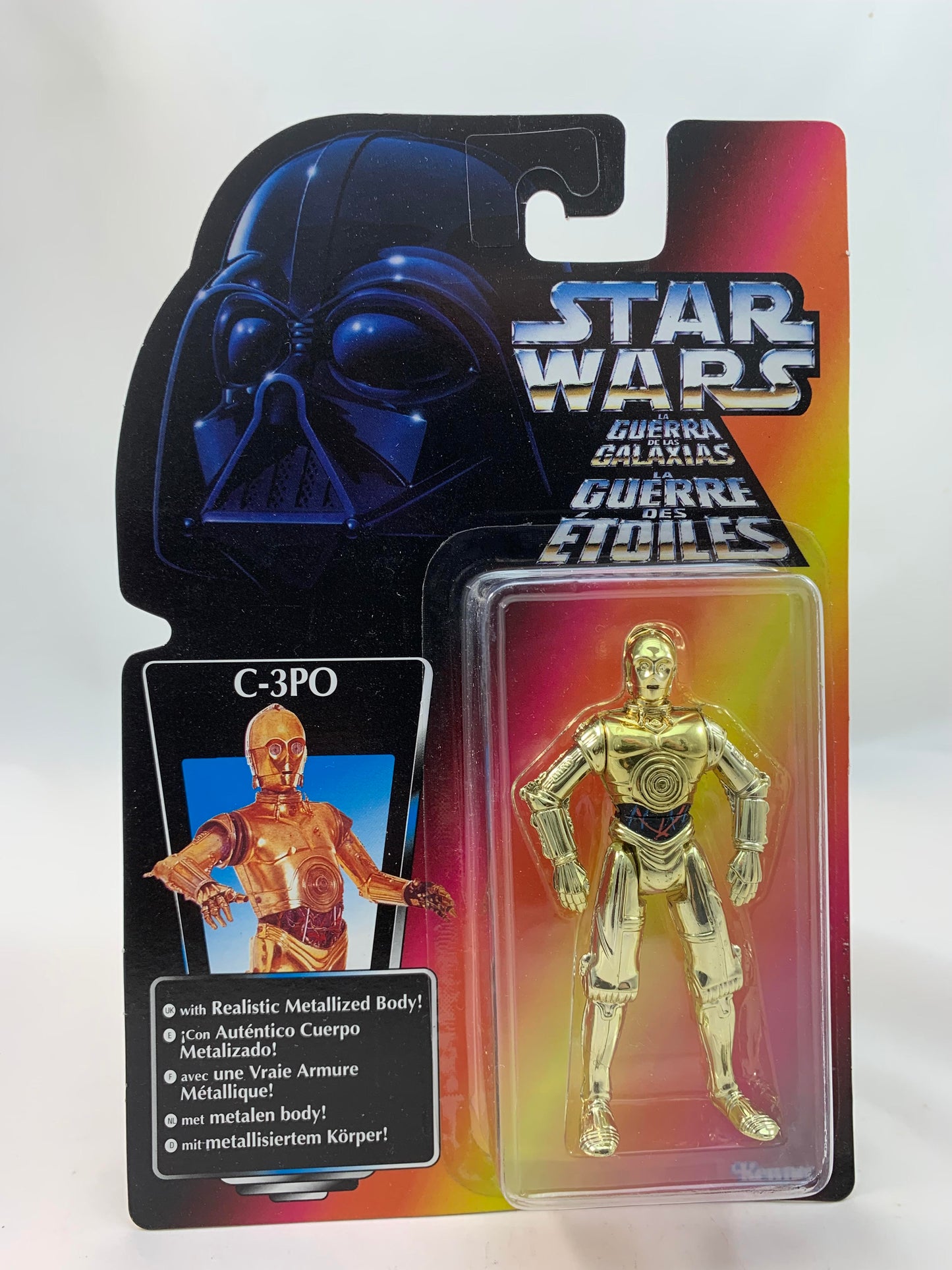 Kenner Hasbro Red Card Tri Logo Star Wars Power Of The Force 2 C3PO 1995 - MOC