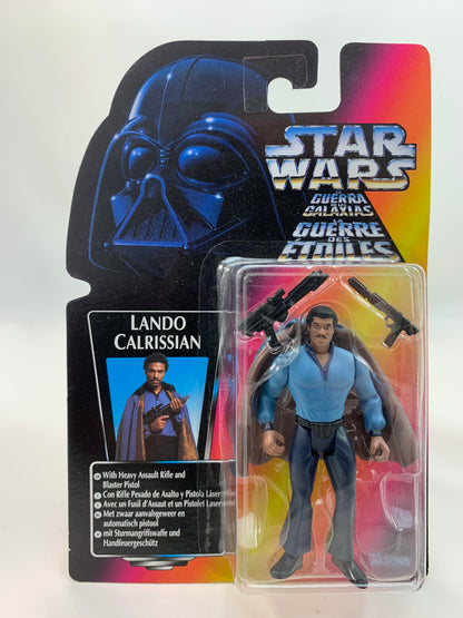 Kenner Hasbro Red Card Tri Logo Star Wars Power Of The Force 2 Lando Calrssian 1995 - MOC