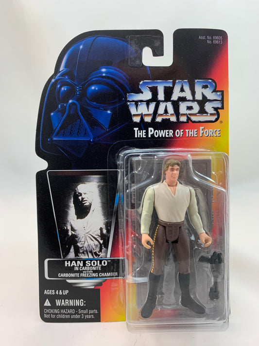 Kenner Hasbro Red Card Star Wars Power Of The Force 2 Han Solo in Carbonite 1995 - MOC