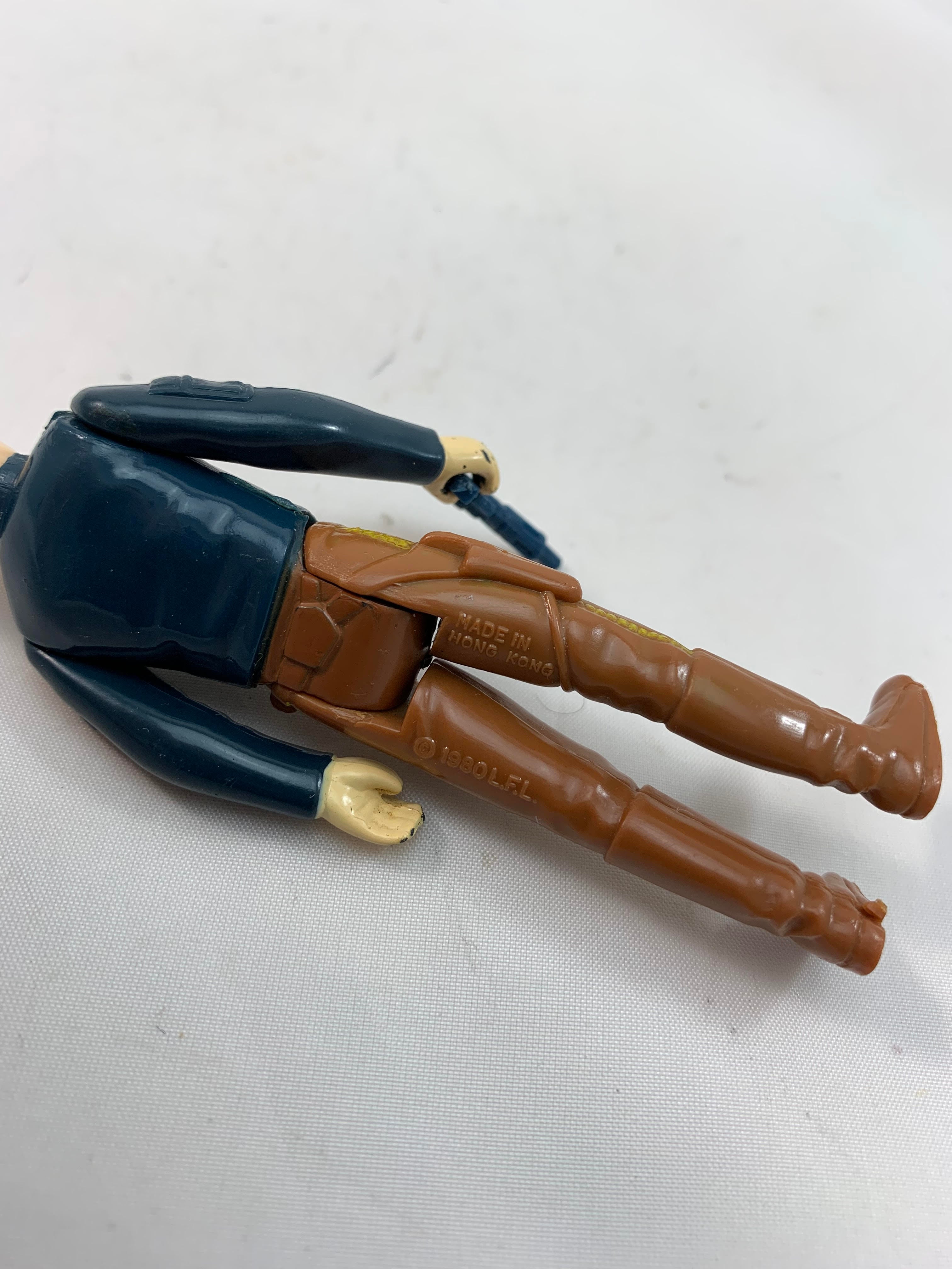 Kenner Vintage STAR WARS HAN SOLO (BESPIN OUTFIT) WITH ORIGINAL BLUE  BLASTER COO: LFL 1980 MADE IN HONG KONG