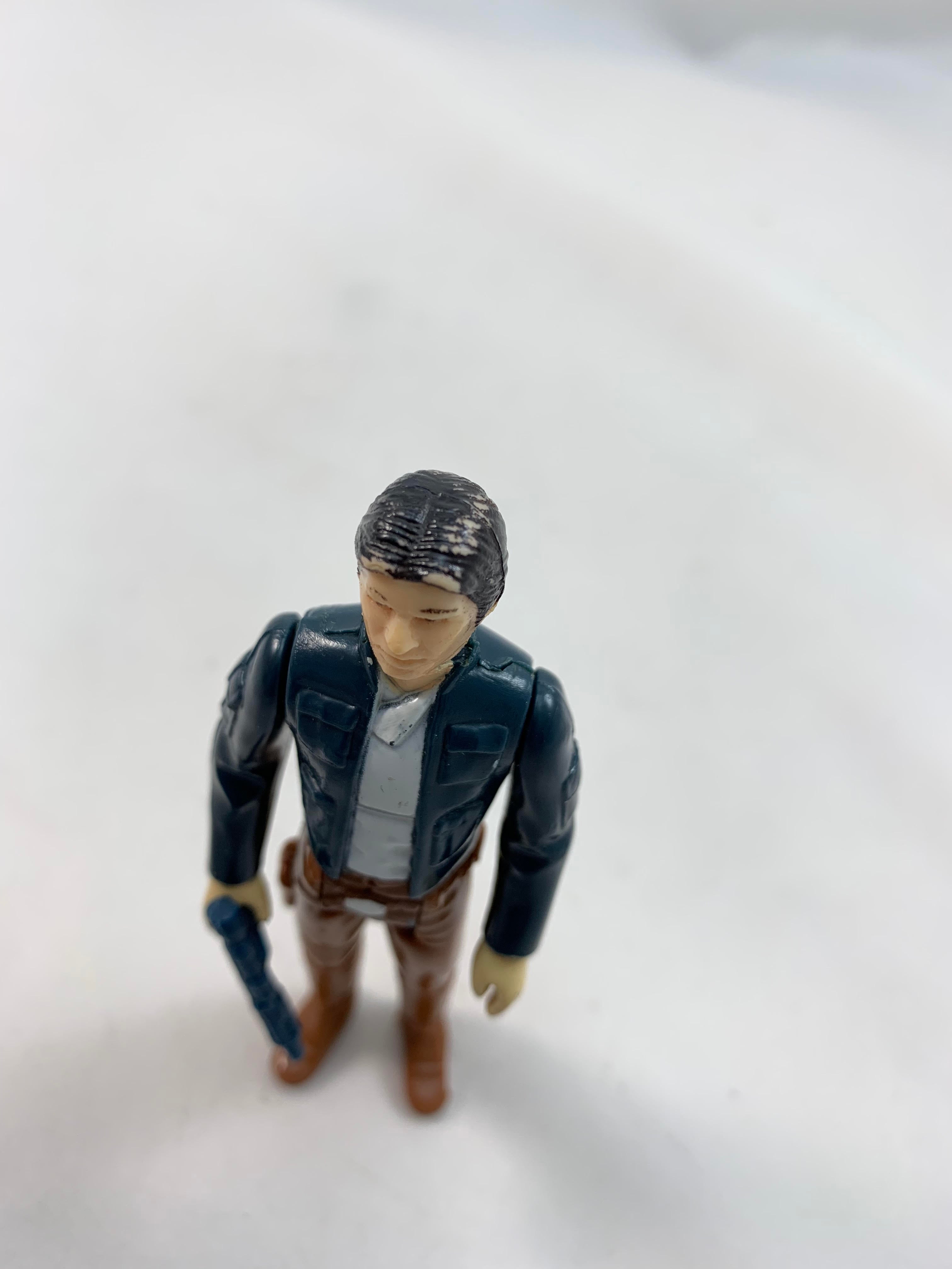 Kenner Vintage STAR WARS HAN SOLO (BESPIN OUTFIT) WITH ORIGINAL BLUE  BLASTER COO: LFL 1980 MADE IN HONG KONG