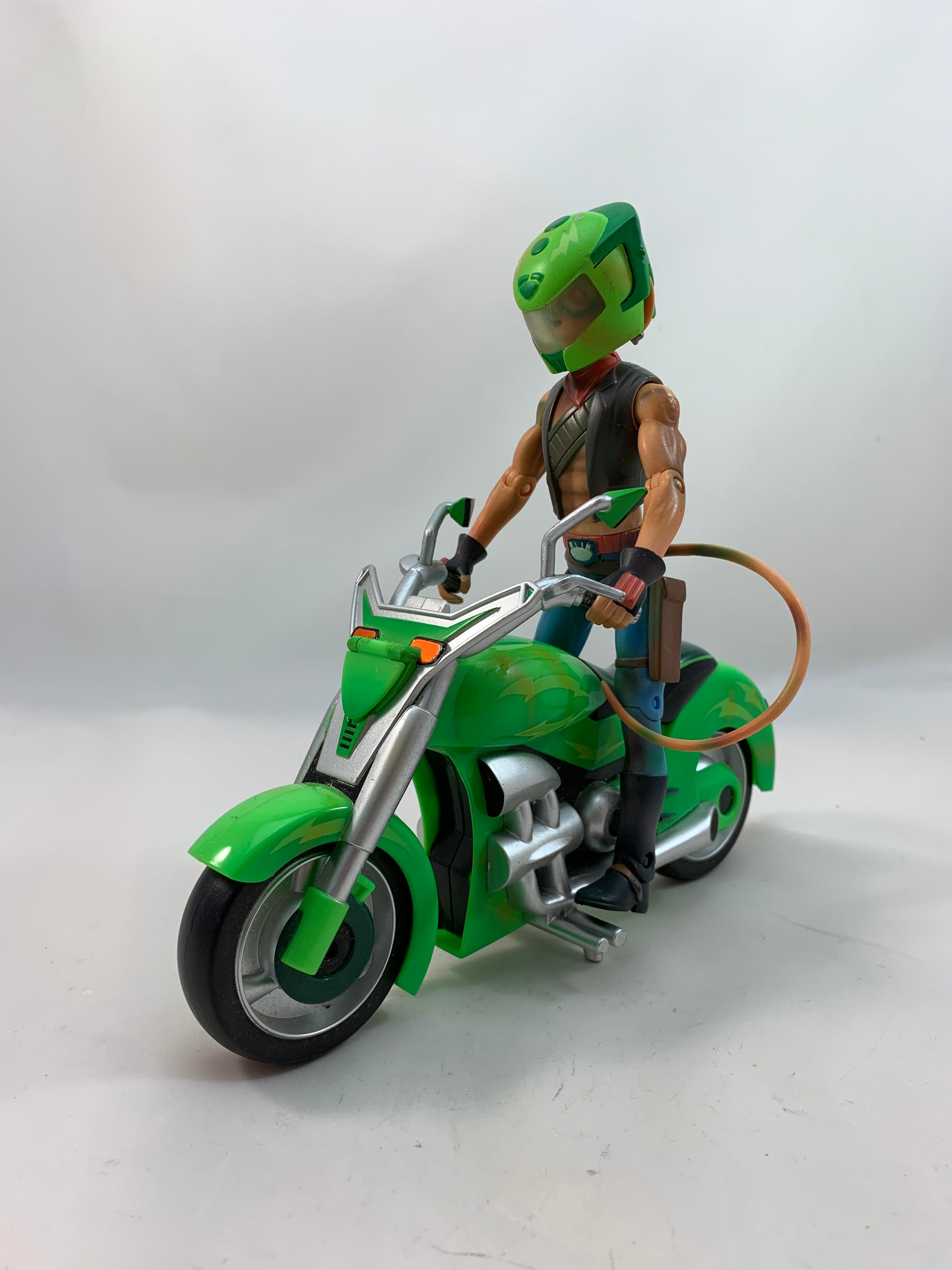 Character Options Biker Mice from Mars Dekluxe Throttle + Bike complete 2006 - Loose