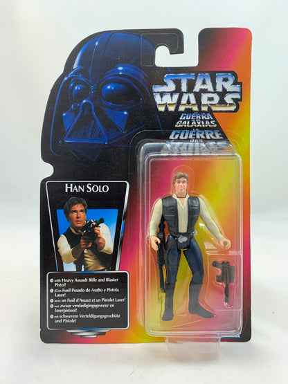 Kenner Hasbro Red Card Star Wars Tri Logo POTF2 Power Of The Force 2 Han Solo - MOC