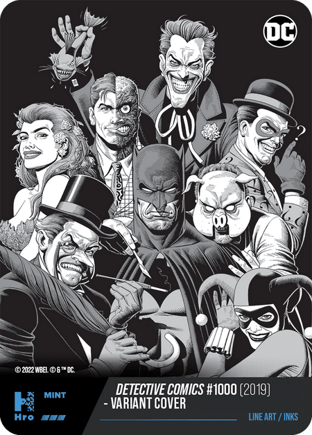 Detective Comics #1000 (2019) Variant Cover - LINE ART/INKS ( HRO Chapt 1-083 ) - Collectible Trading Cards