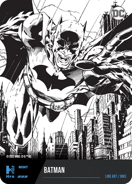 Batman LINE ART/INKS ( HRO Chapt 1-079 ) - Collectible Trading Cards