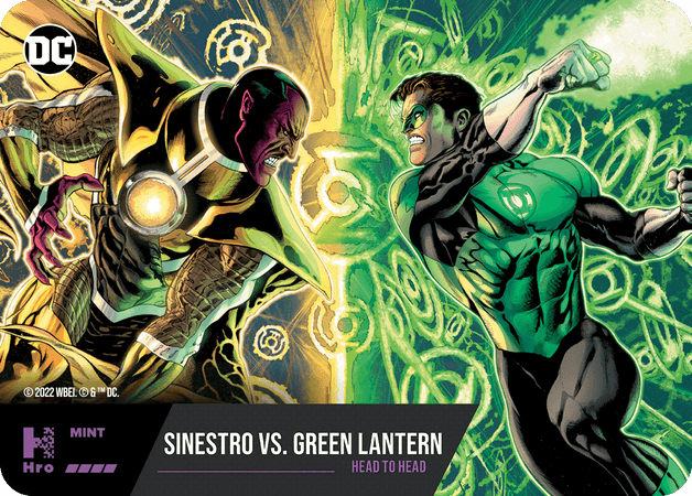 Sinestro vs. Green Lantern HEAD-TO-HEADS ( HRO Chapt 1-1001 ) - Collectible Trading Cards