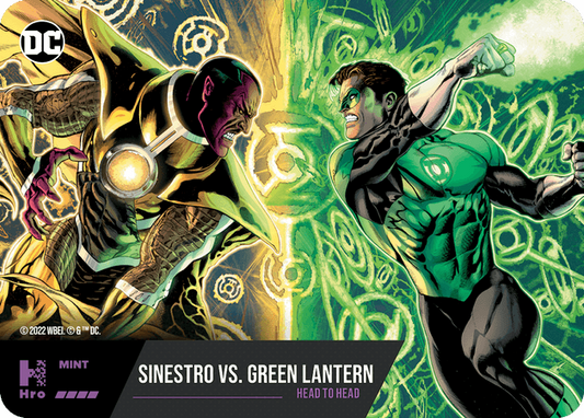 Sinestro vs. Green Lantern HEAD-TO-HEADS ( HRO Chapt 1-1001 ) - Collectible Trading Cards