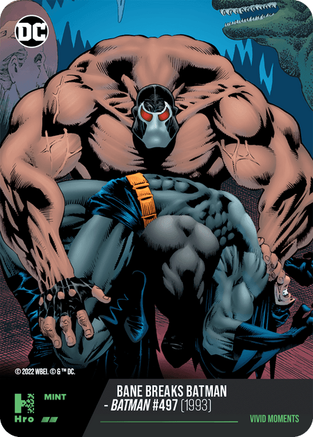 Bane Breaks Batman - Batman #497 (1993) ( HRO Chapt 1-056 ) - Collectible Trading Cards