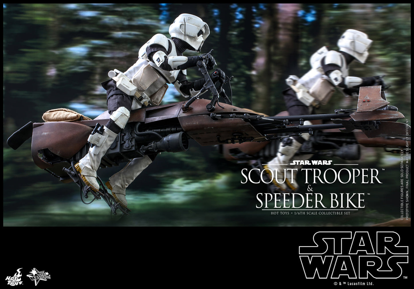 Hot Toys MMS612 1/6 Star Wars: Return of the Jedi - Scout Trooper and Speeder Bike