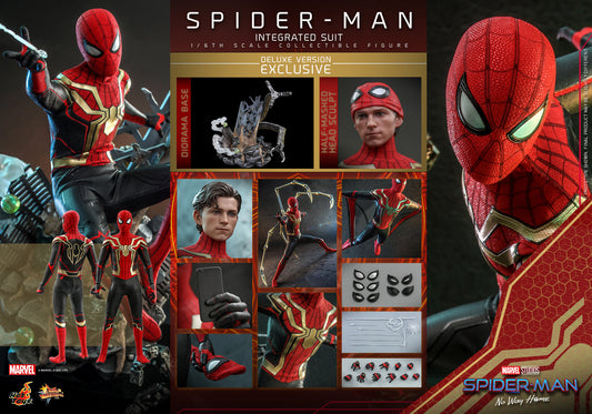 Hot Toys MMS624 1/6 Spider-Man: No Way Home - Spider-Man Integrated Suit (Deluxe Version)