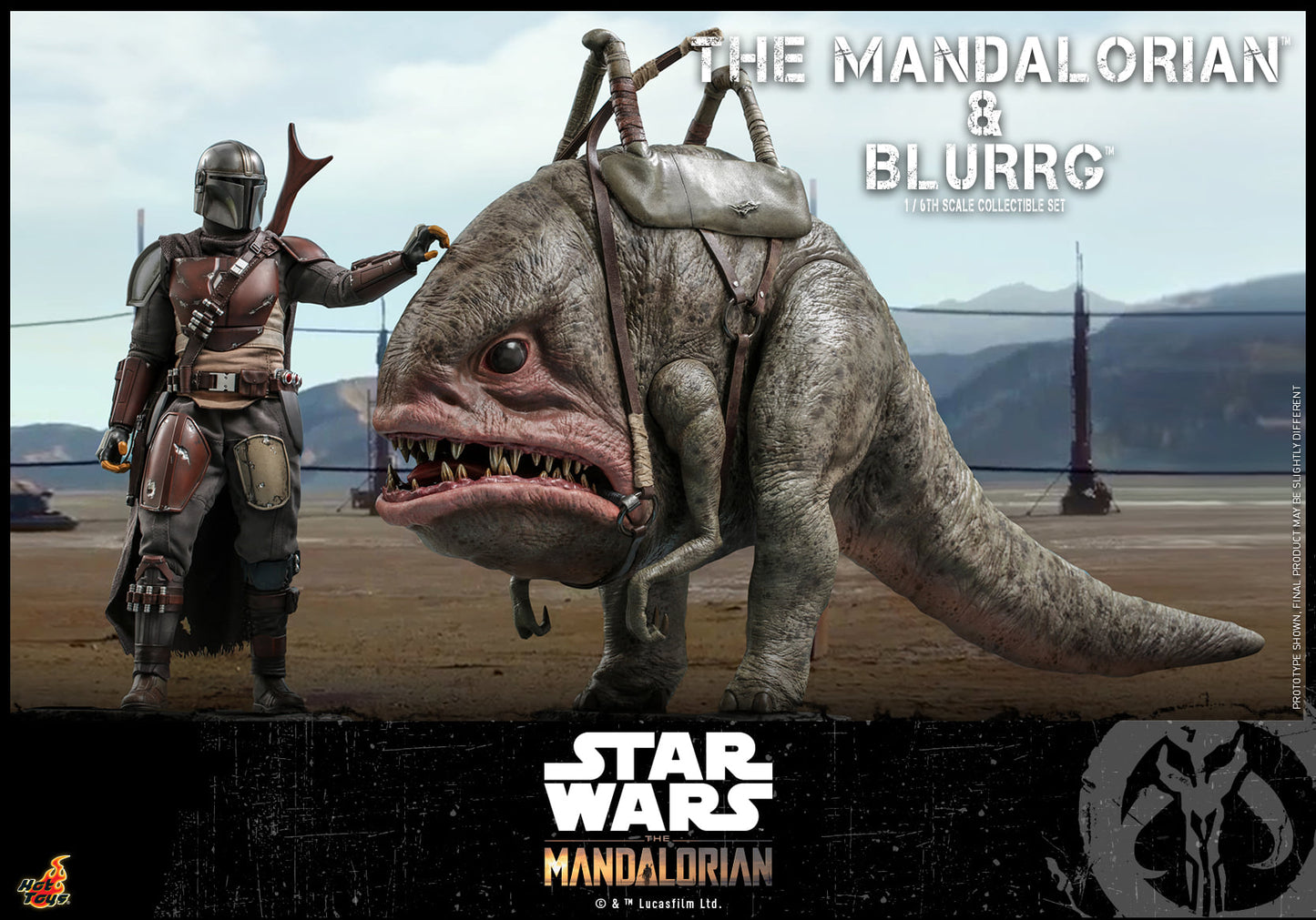 Hot Toys TMS046 1/6 Star Wars: The Mandalorian? - Mandalorian? & Blurrg?
