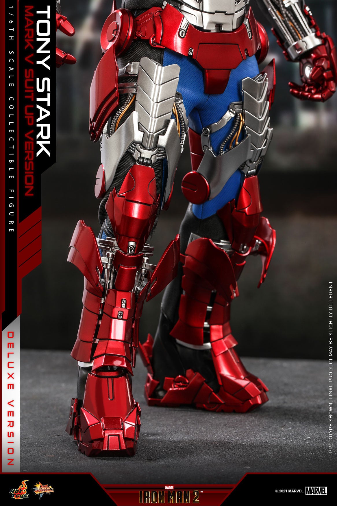 Hot Toys MMS600 1/6 Iron Man 2 - Tony Stark Mark V Suit up Version (Deluxe Version)