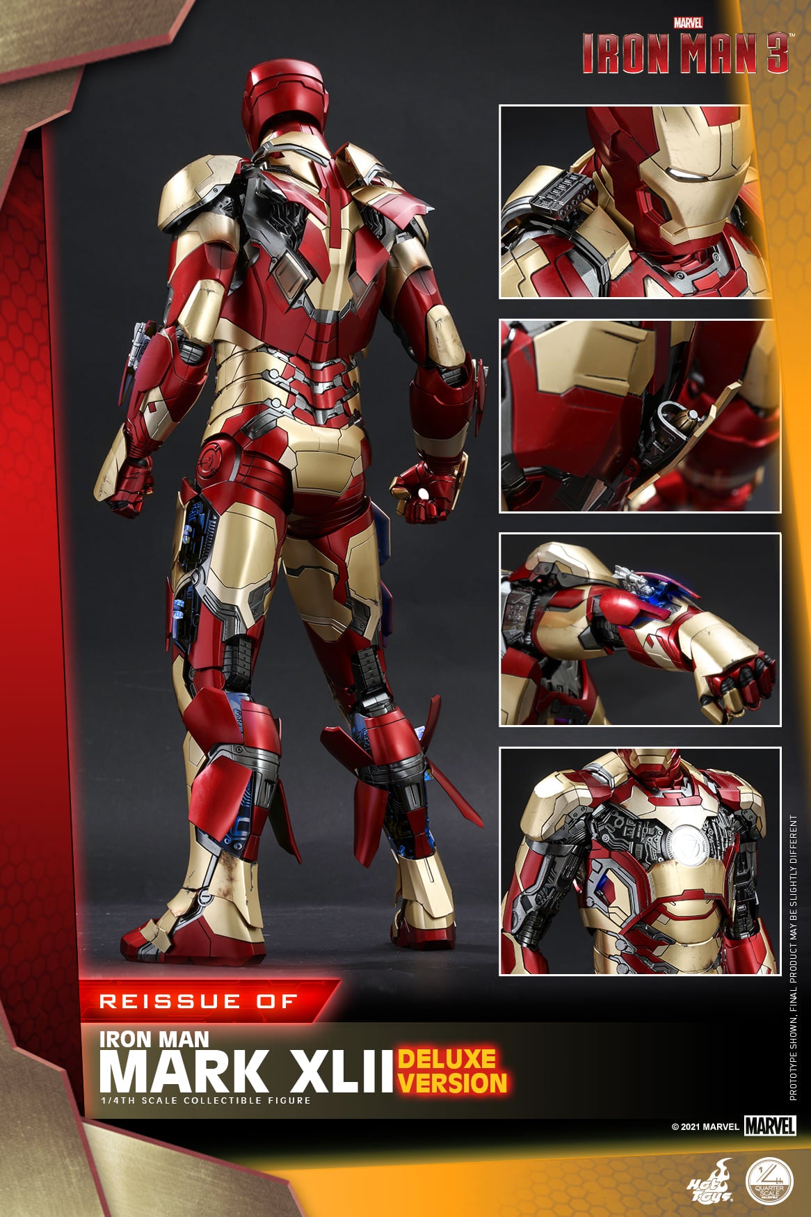 Hot Toys QS008 1/4 Iron Man 3 - Mark XLII (Deluxe Version