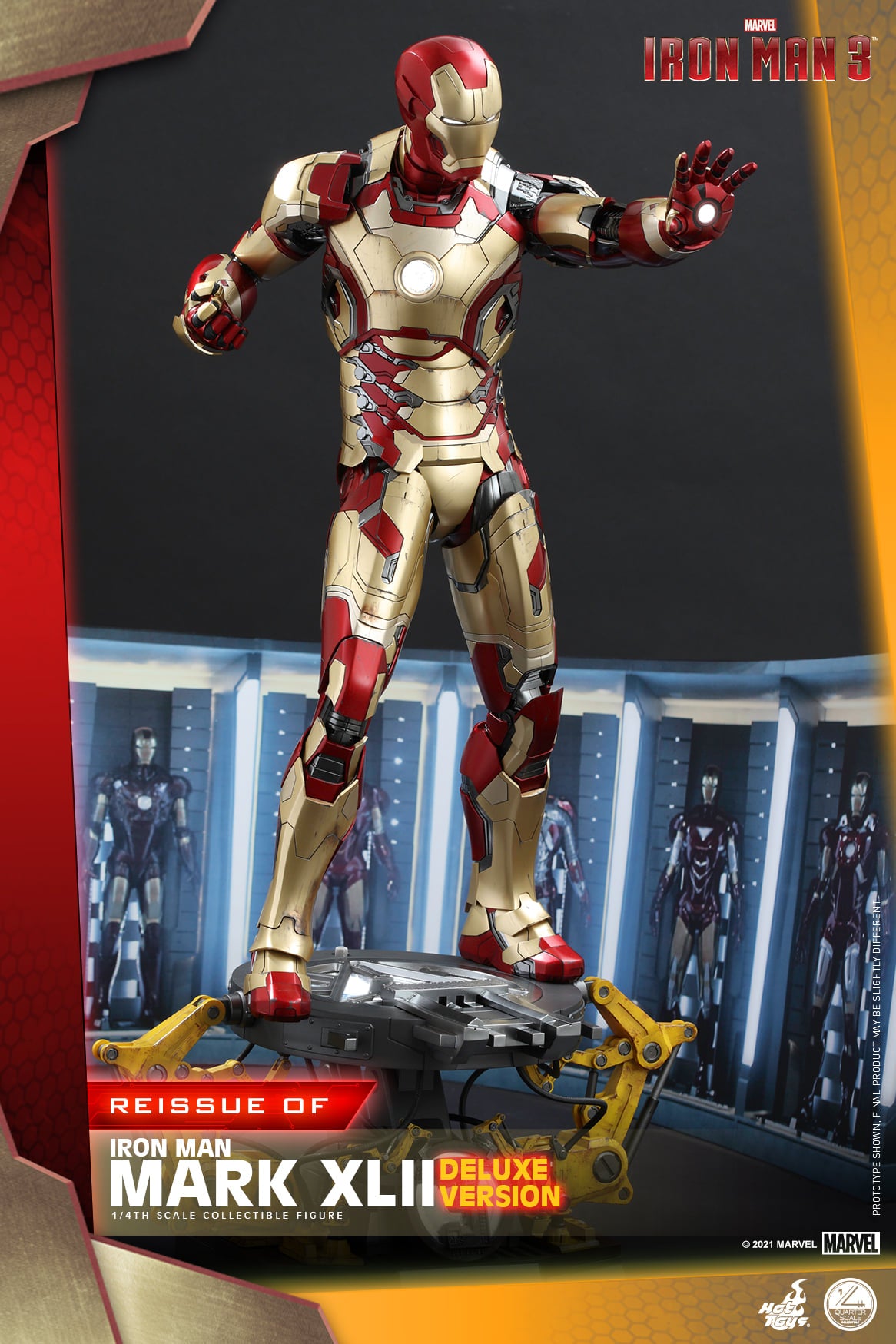 Hot Toys QS008 1/4 Iron Man 3 - Mark XLII (Deluxe Version) [Reissue]