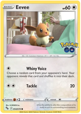 Eevee - 054/078 - Common Reverse Holo - Collectible Trading Card Game