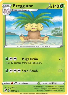 Exeggutor Uncommon 002/172