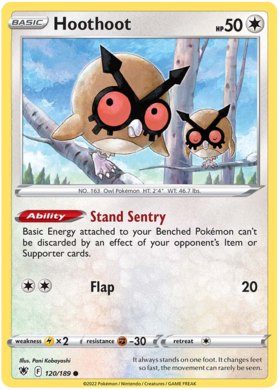 Hoothoot - 120/189 - Common - Reverse Holo -