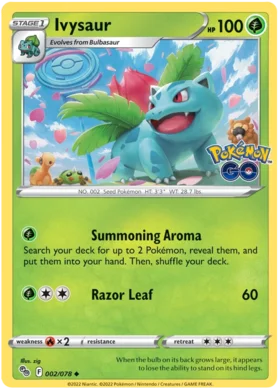 Ivysaur-002-078-Uncommon - Collectible Trading Card Game