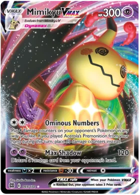 Mimikyu VMAX 069/172 Ultra Rare Pokemon Card (SWSH Brilliant Stars) -