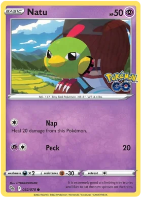 Natu-032-078-Common-Reverse-Holo - Collectible Trading Card Game
