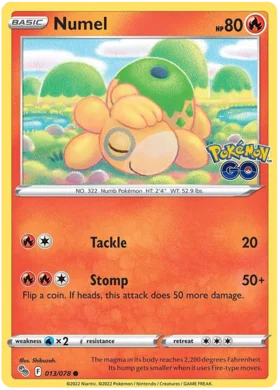 Ditto Numel 013 078 Common Reverse Holo Unpeeled - Collectible Trading Card Game