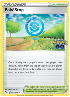 PokeStop 068 078 Uncommon Reverse Holo - Collectible Trading Card Game