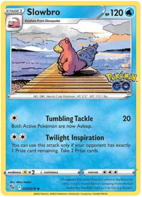 Slowbro 020 078 Uncommon Reverse Holo - Collectible Trading Card Game