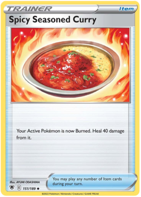  Spicy Seasoned Curry - 151/189 - Uncommon - Reverse Holo -
